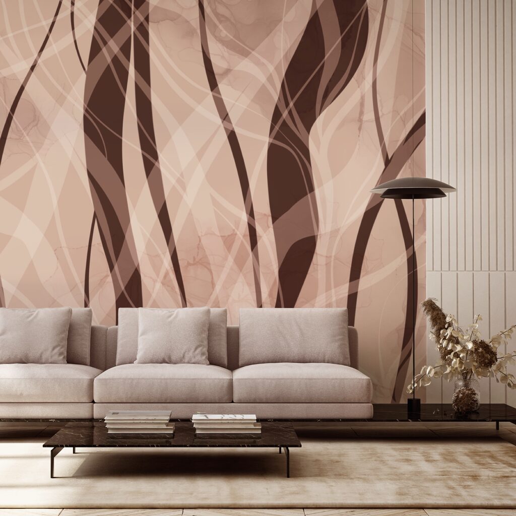 Suaves ondas en cálidos tonos tierra Suaves ondas en cálidos tonos tierra