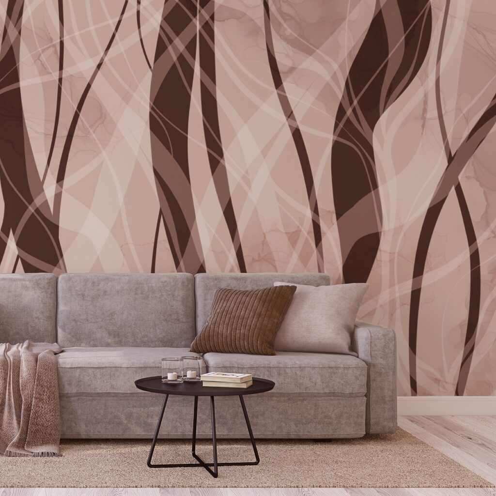 Suaves ondas en cálidos tonos tierra Suaves ondas en cálidos tonos tierra