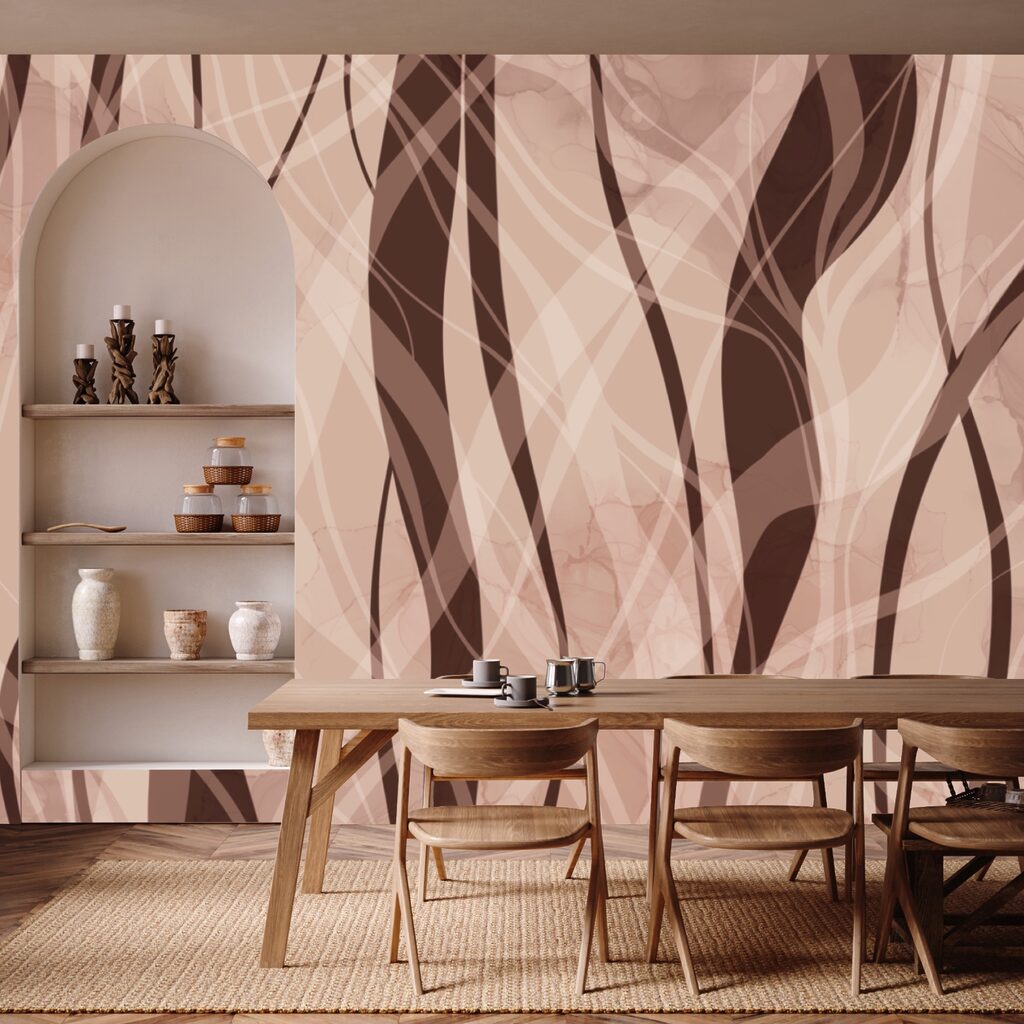 Suaves ondas en cálidos tonos tierra Suaves ondas en cálidos tonos tierra