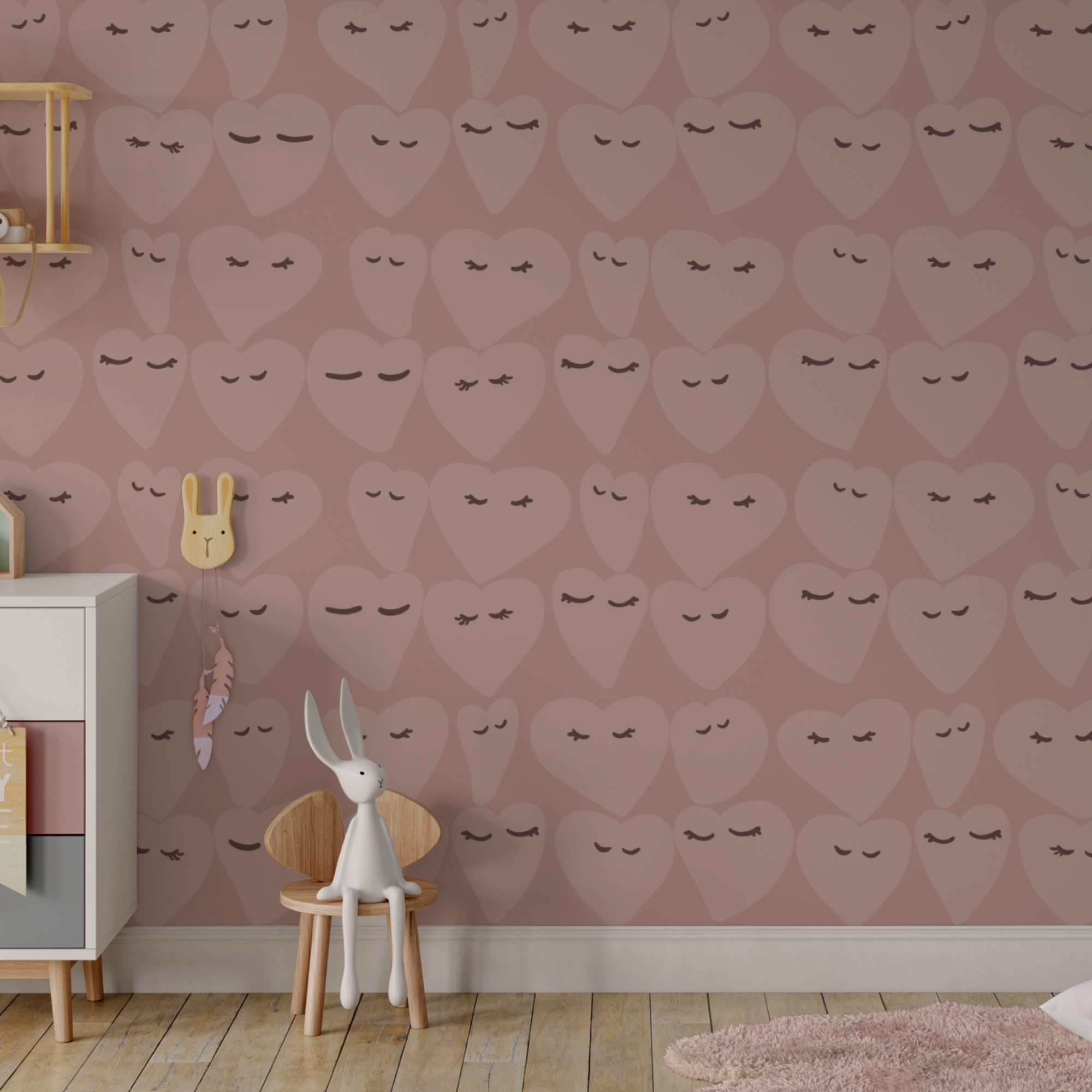 Dibujos de corazones con expresiones lúdicas