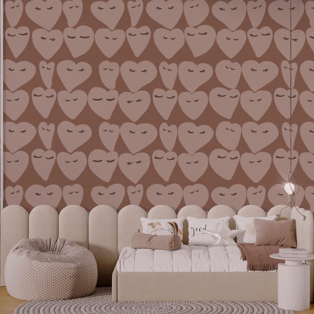 Patrones de corazón que difunden alegría por todas partes