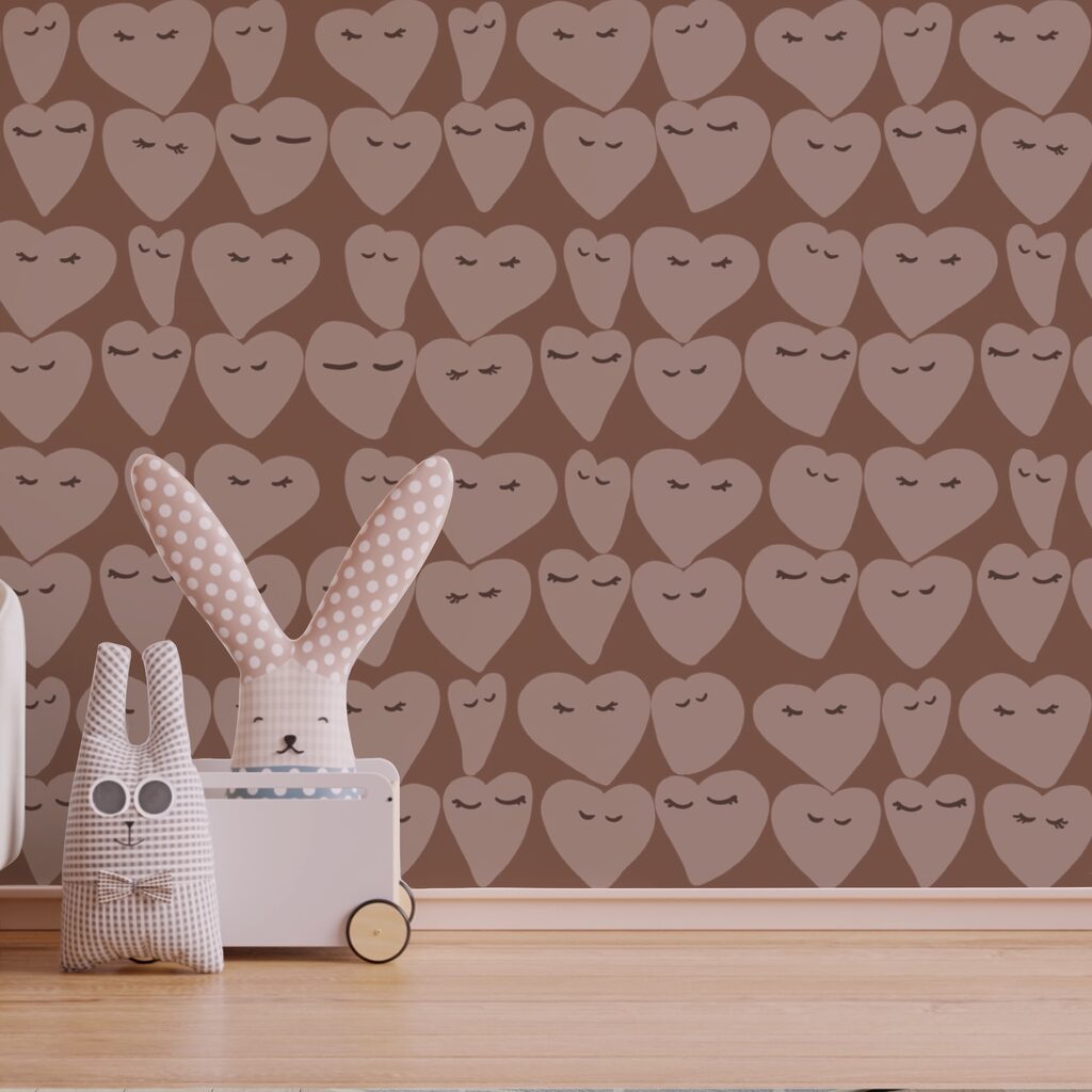 Patrones de corazón que difunden alegría por todas partes