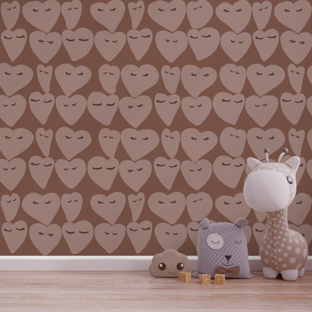 Patrones de corazón que difunden alegría por todas partes