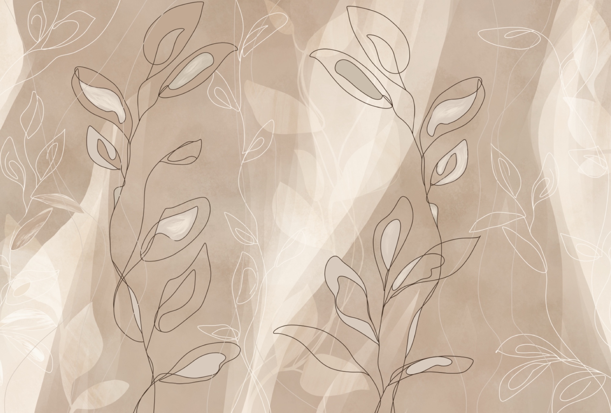 Soft lines on a gentle background Soft lines on a gentle background