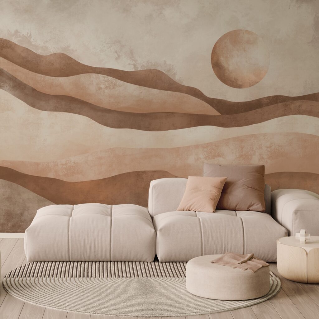 Pintura de un paisaje desértico