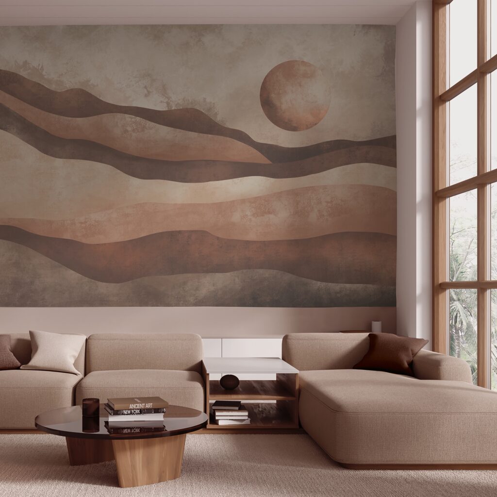 Pintura de un paisaje desértico