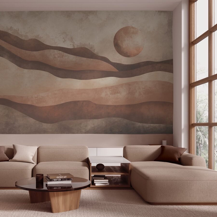 Pintura de un paisaje desértico