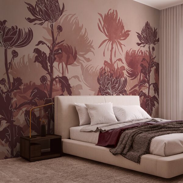 Dibujo de flores y hojas Dibujo de flores y hojas