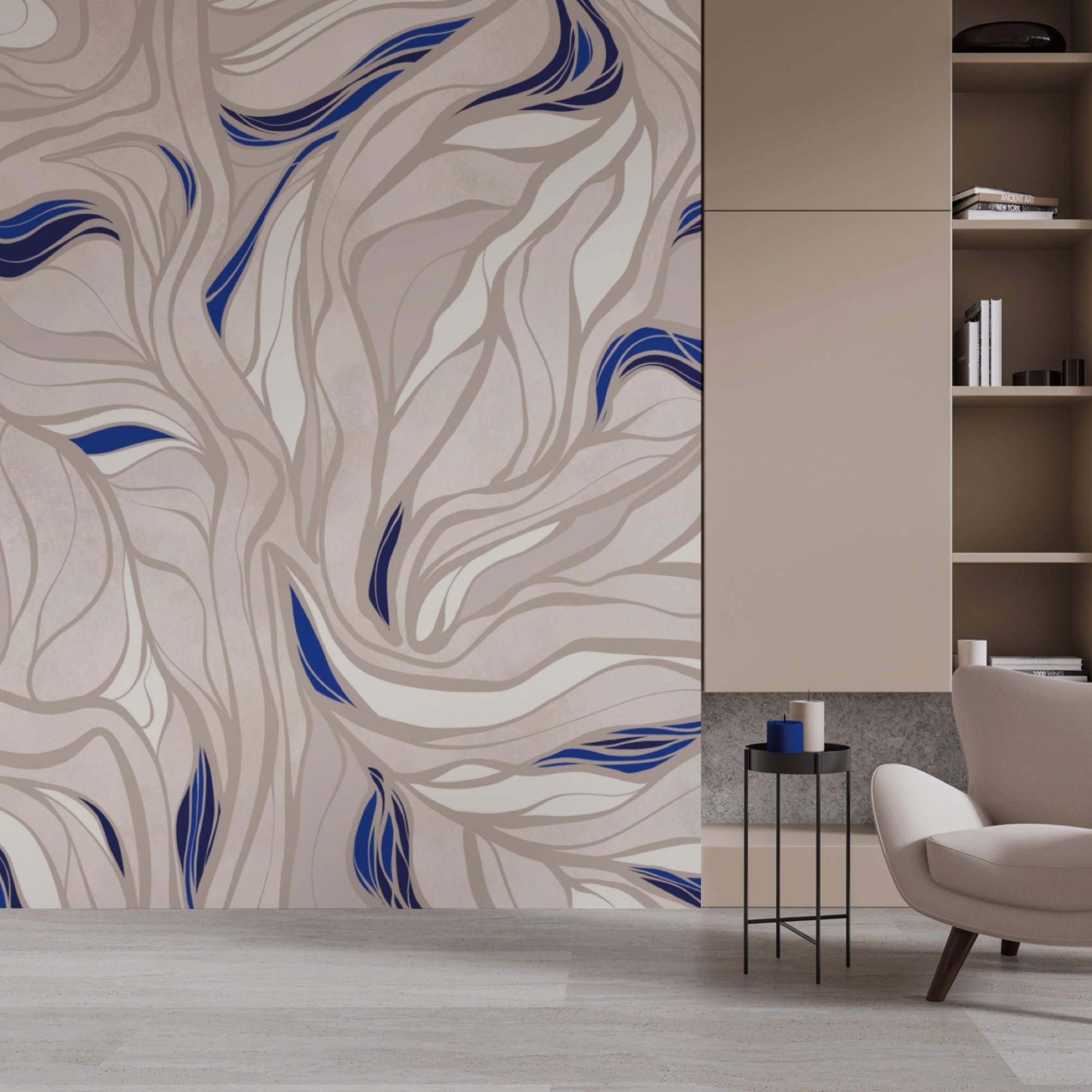 Patrón de líneas azules y blancas Patrón de líneas azules y blancas