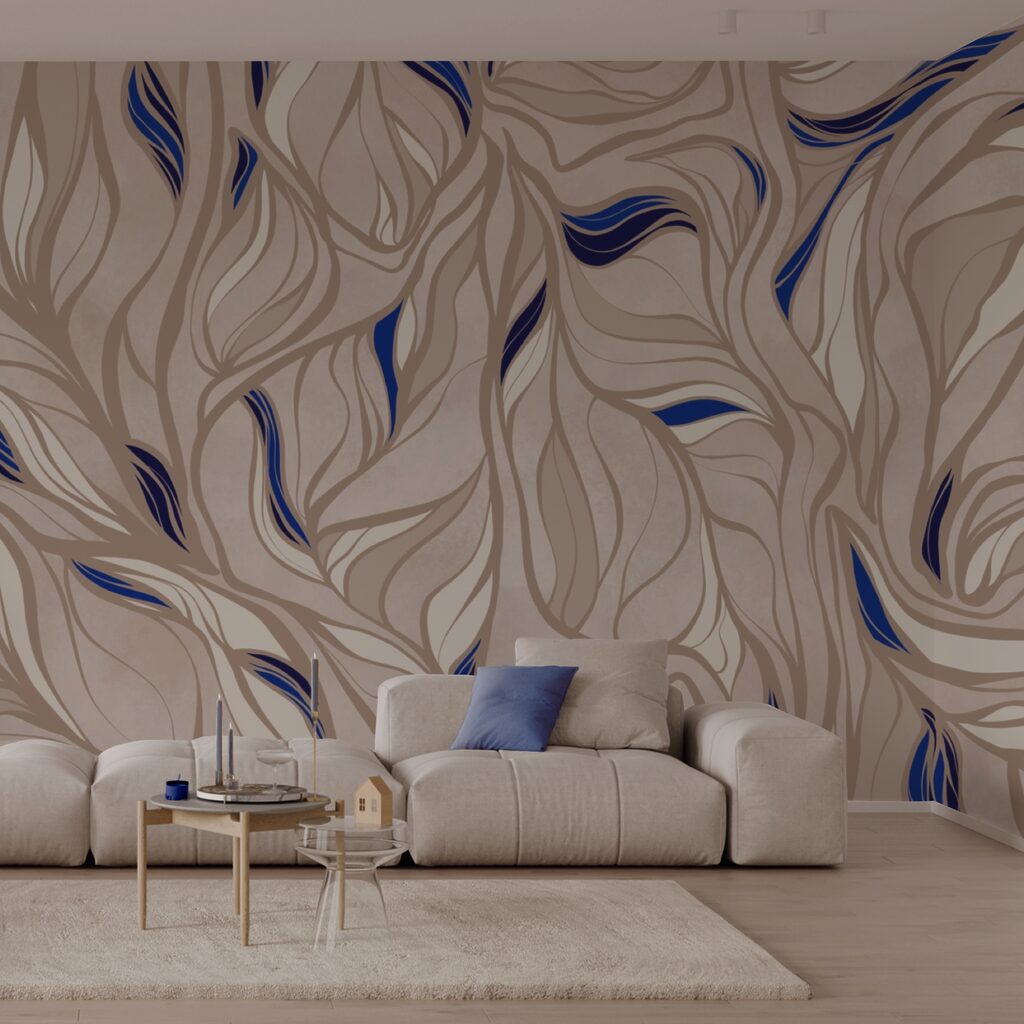 Patrón de líneas azules y fuego Patrón de líneas azules y fuego