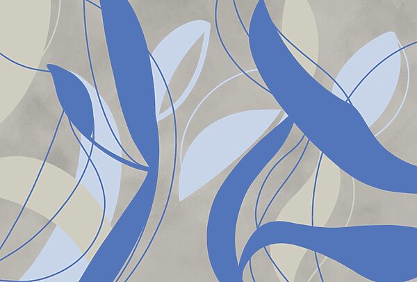 Remolinos azules y blancos sobre fondo gris Remolinos azules y blancos sobre fondo gris