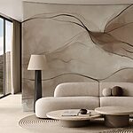 Fotomurales Ondas etéreas de colores fluidos