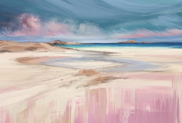 Pintura de una playa Pintura de una playa