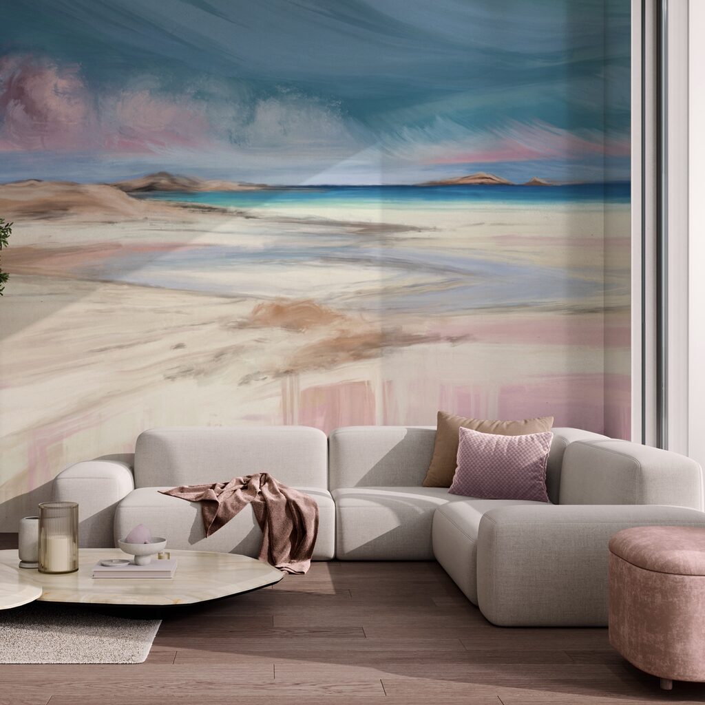 Pintura de una playa Pintura de una playa