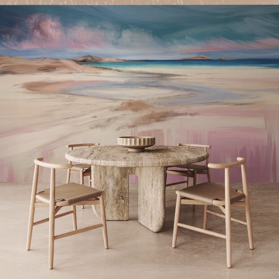 Pintura de una playa