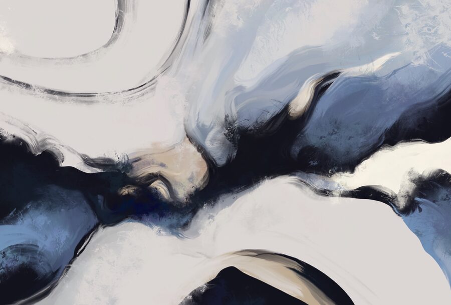 Ondas abstractas en tonos suaves