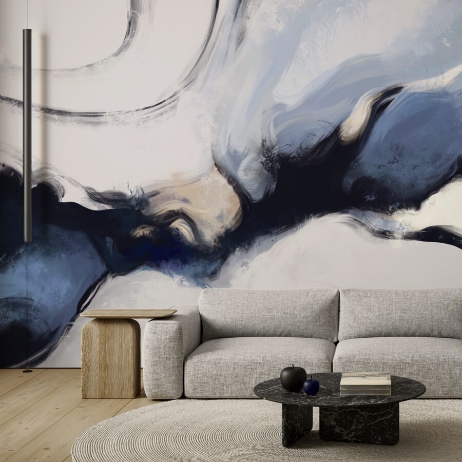 Ondas abstractas en tonos suaves