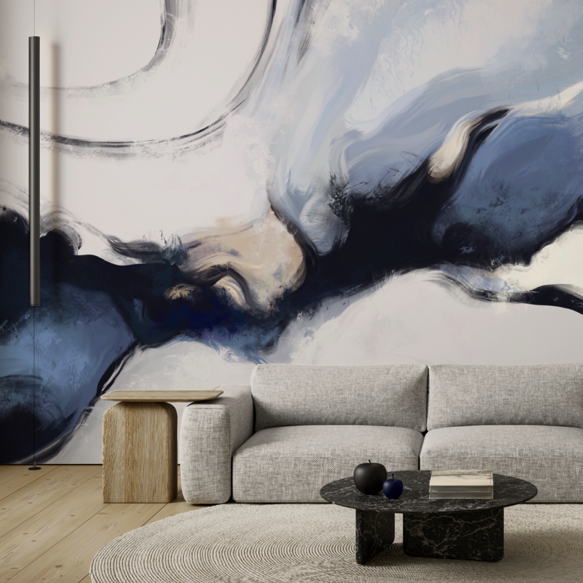 Ondas abstractas en tonos suaves Ondas abstractas en tonos suaves