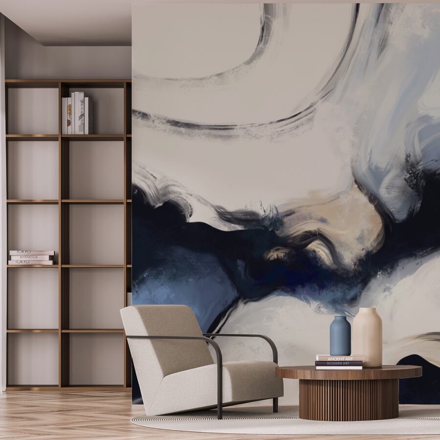 Ondas abstractas en tonos suaves