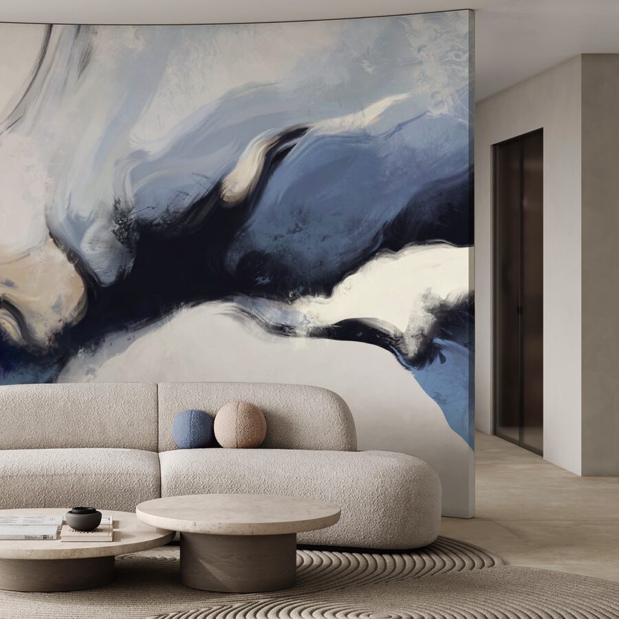 Ondas abstractas en tonos suaves