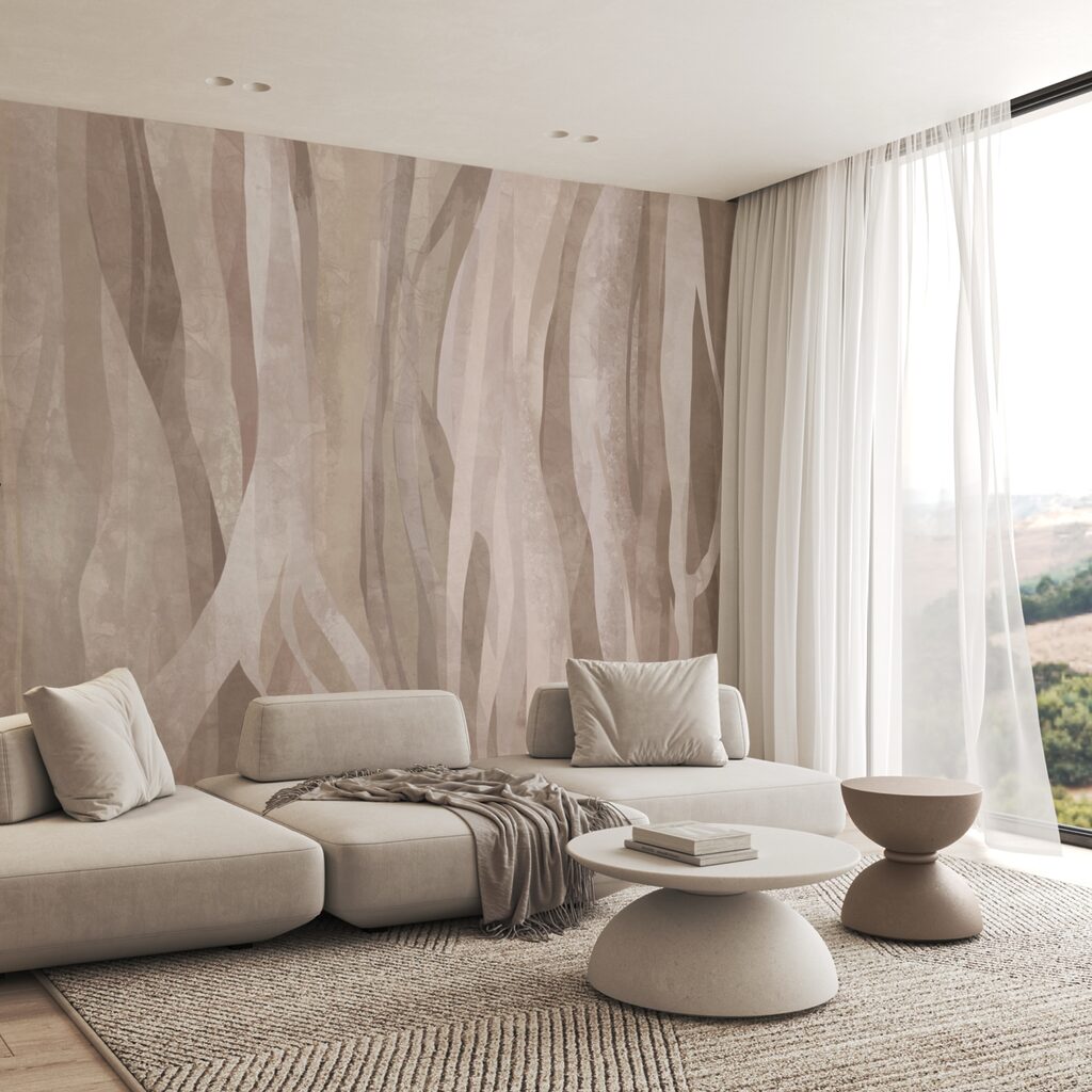 Motivos naturales abstractos en tonos suaves