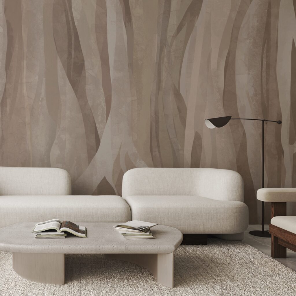 Motivos naturales abstractos en tonos suaves