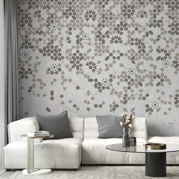 Pared con muchos motivos diferentes Pared con muchos motivos diferentes