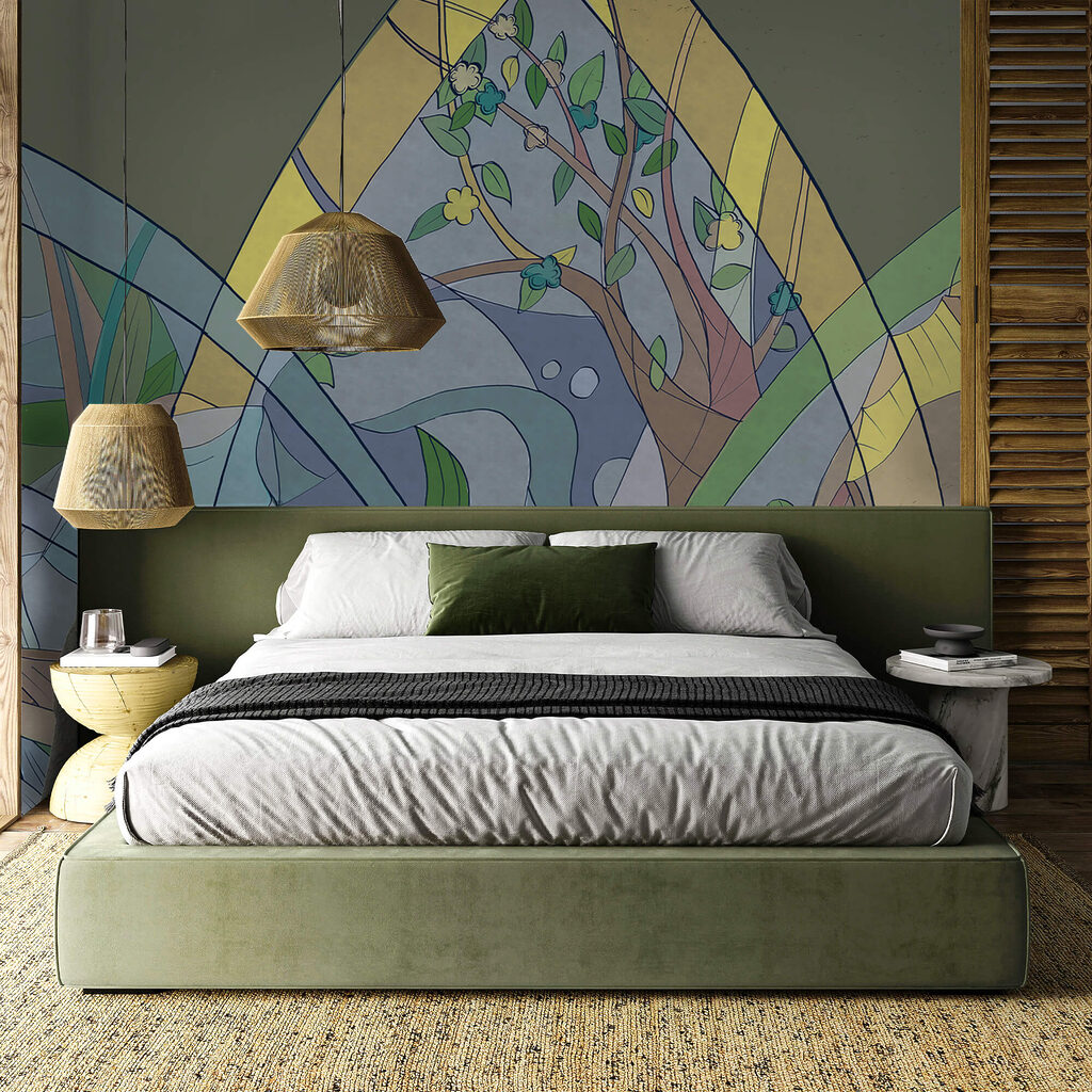 Arte colorista de árboles y plantas Arte colorista de árboles y plantas