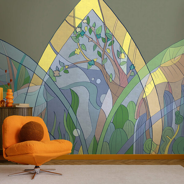 Arte colorista de árboles y plantas Arte colorista de árboles y plantas