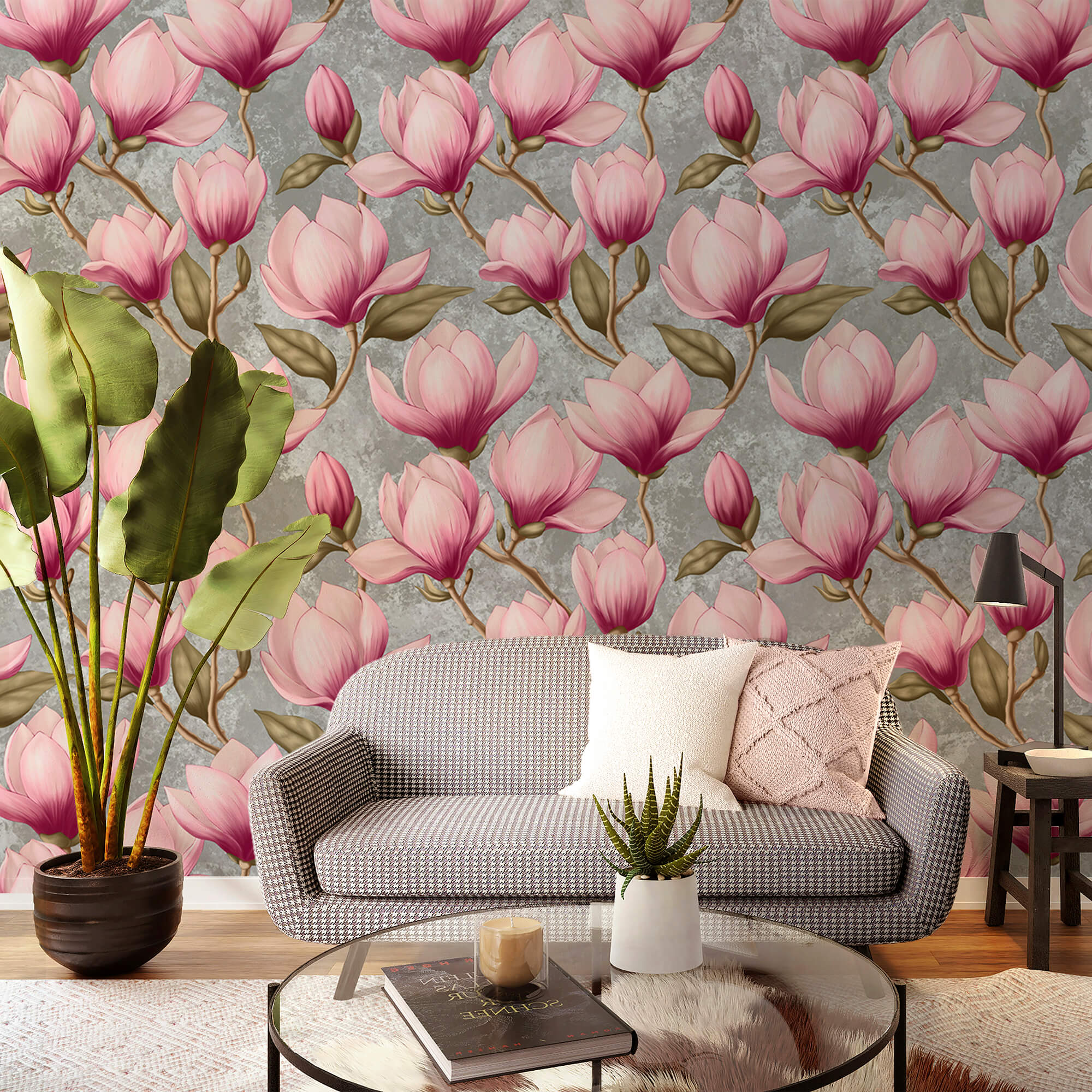 Patrón de flores rosas Patrón de flores rosas