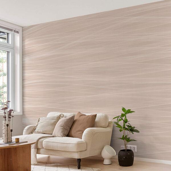 Líneas blancas sobre una superficie beige Líneas blancas sobre una superficie beige