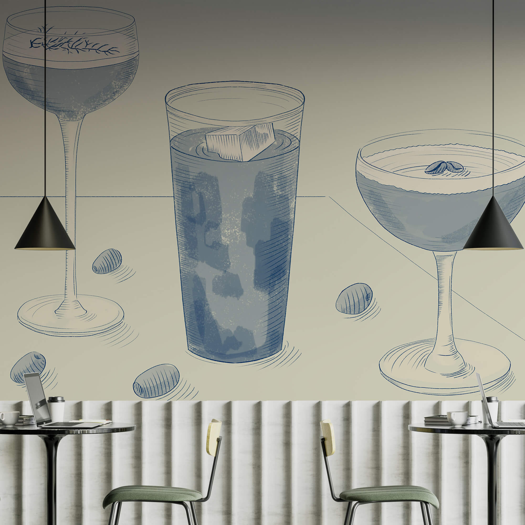 Grupo de vasos de bebidas Grupo de vasos de bebidas