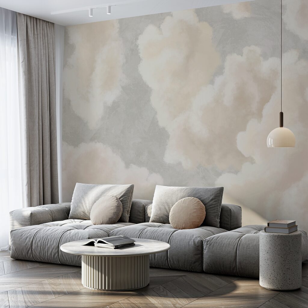 Suaves nubes a la deriva en un cielo sereno Suaves nubes a la deriva en un cielo sereno