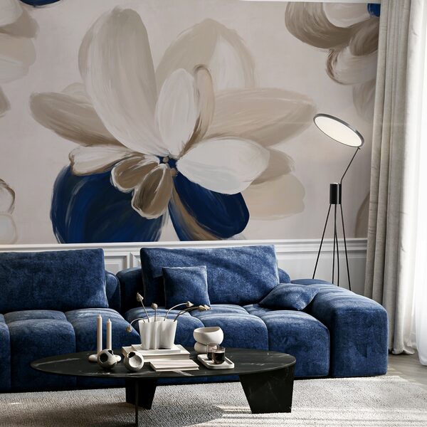 Fotomurales Fotomurales Pétalos suaves en tonos tierra (SKU: t00297)