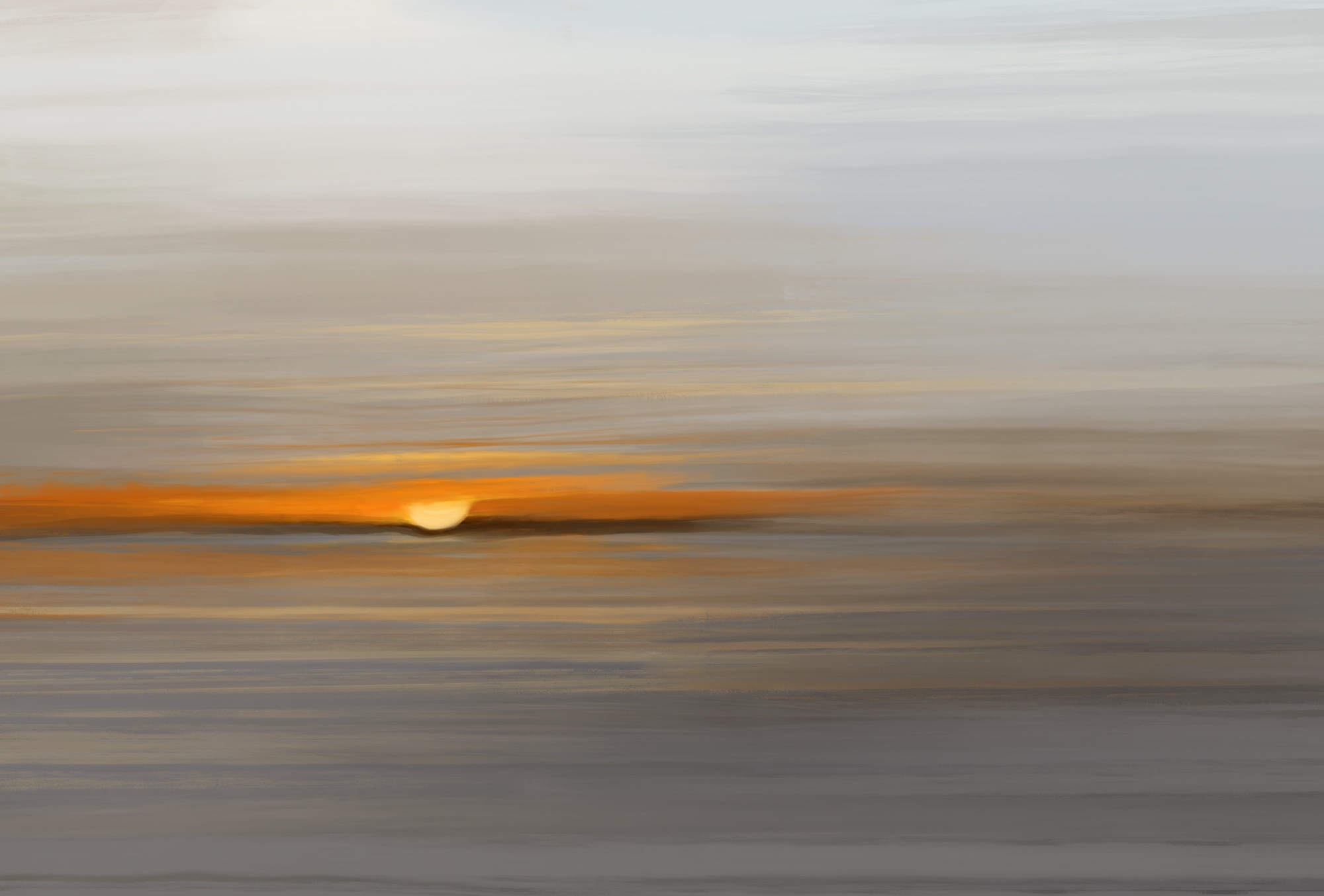 Sunset over water