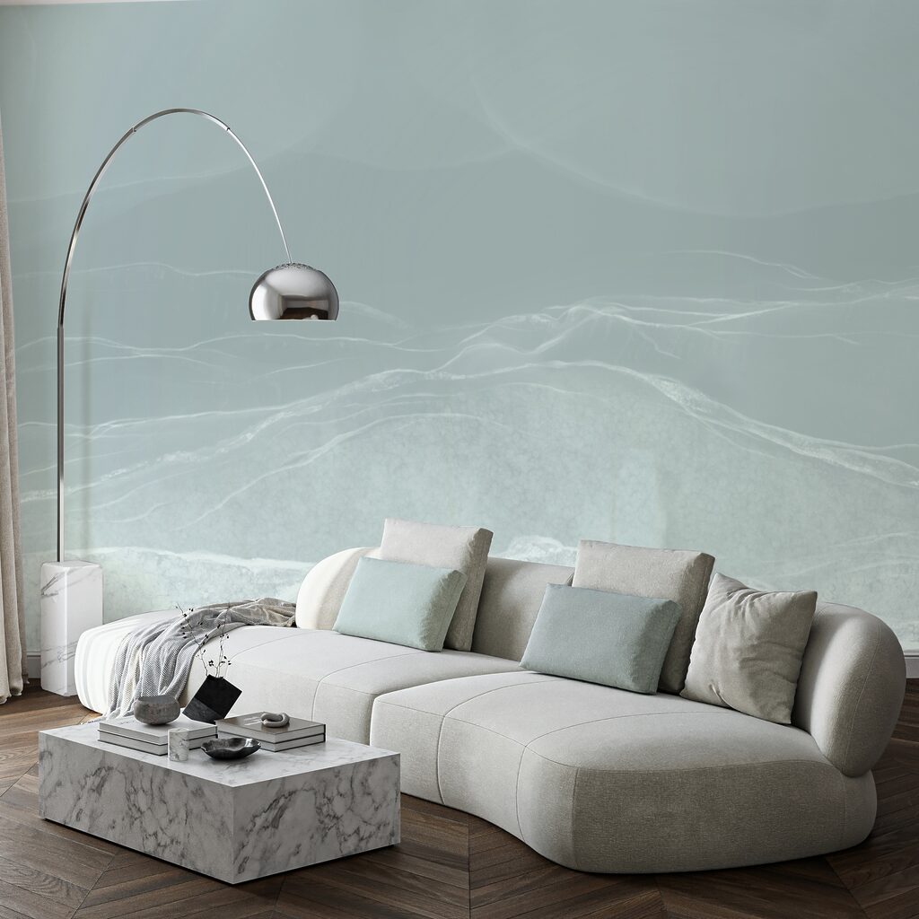 Paisaje blanco y gris