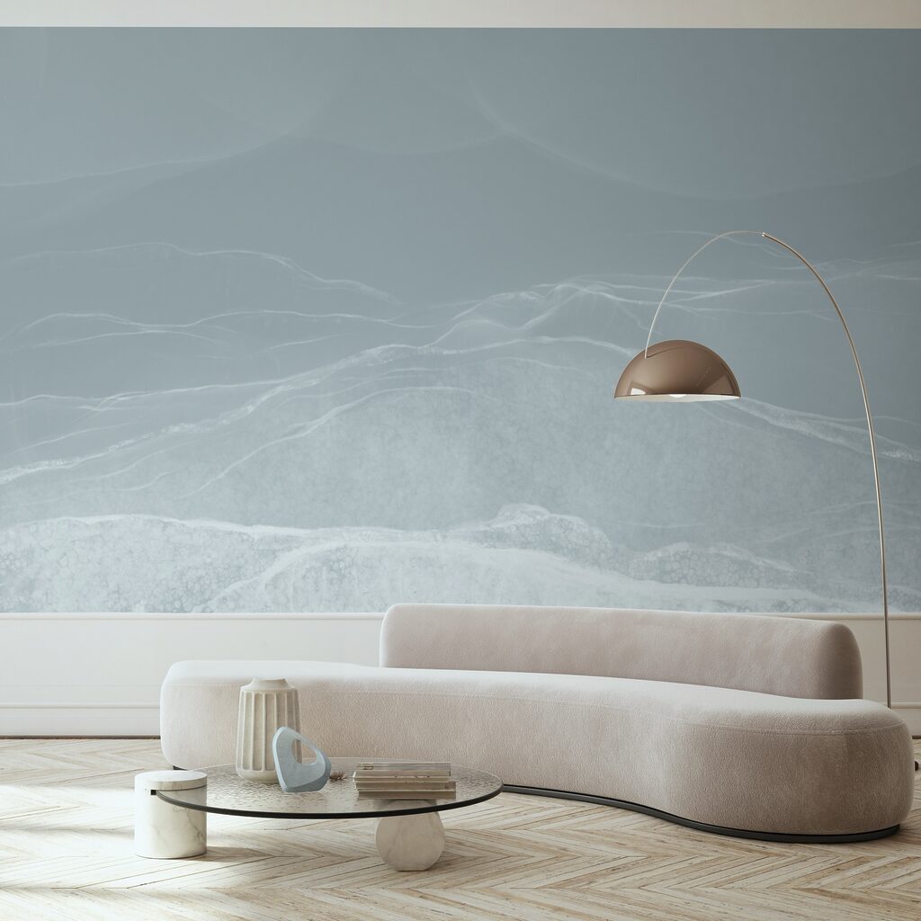 Paisaje blanco y gris