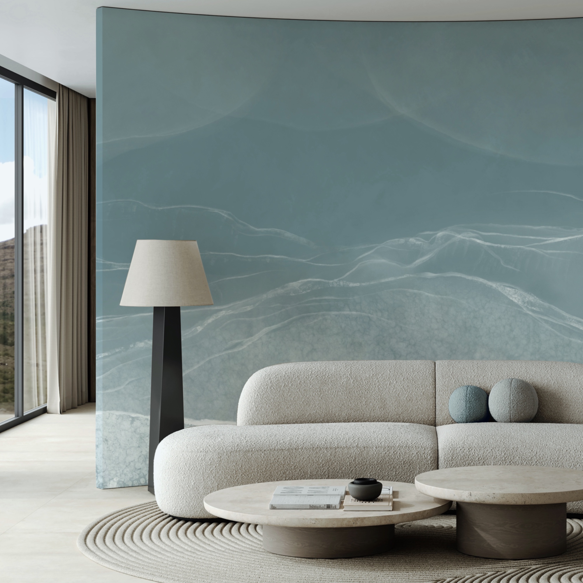 Suaves olas en tonos apagados Suaves olas en tonos apagados