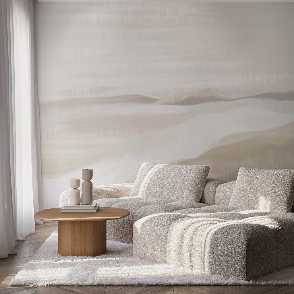 Pintura de un paisaje desértico