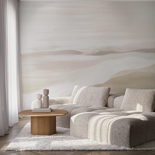 Pintura de un paisaje desértico