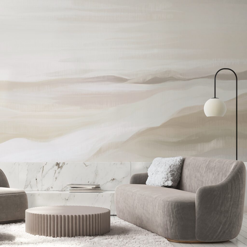 Pintura de un paisaje desértico