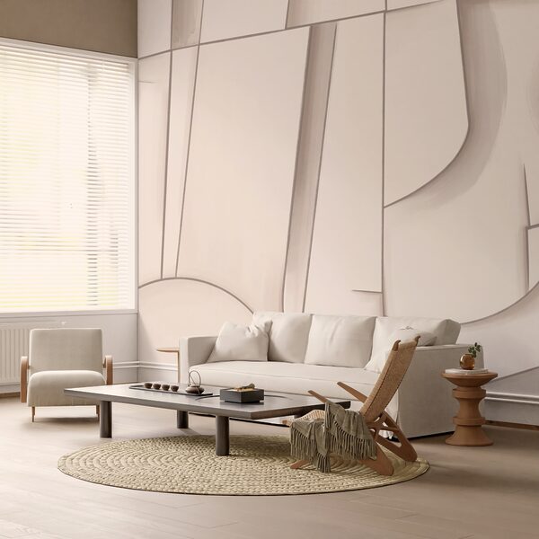 Formas abstractas en tonos suaves