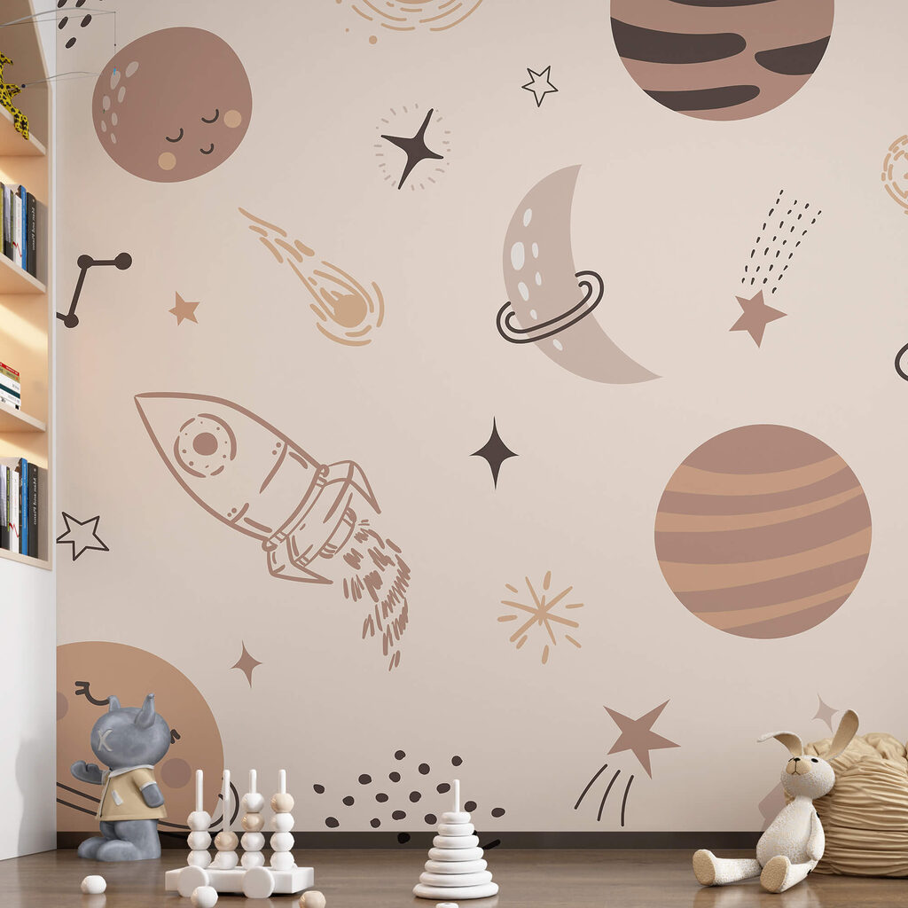 Patrón de planetas y estrellas