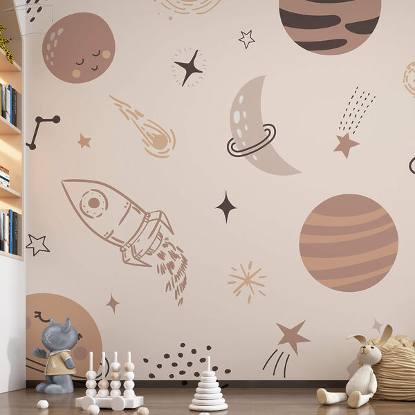 Patrón de planetas y estrellas