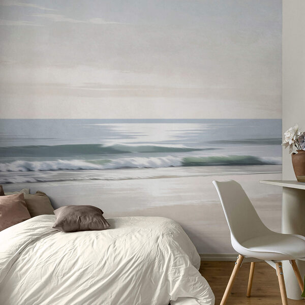 Playa con olas y arena