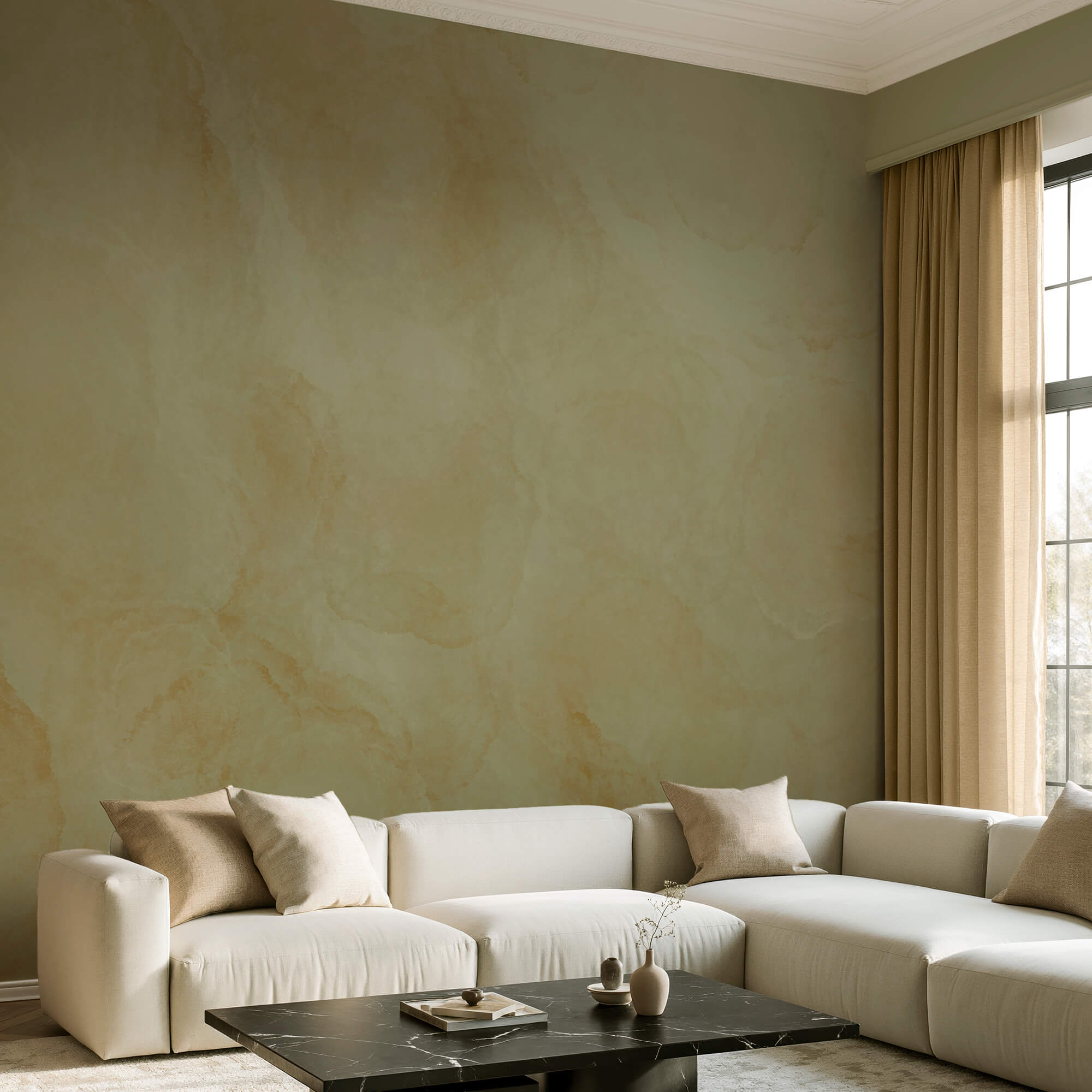 Los tonos suaves crean una profundidad y calidez delicadas