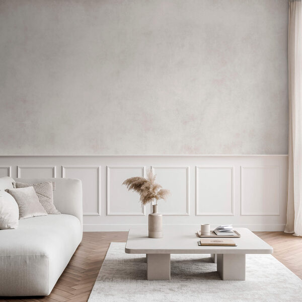 Papel blanco con manchas rosas