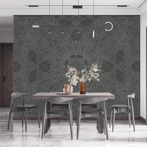 Patrón gris y blanco