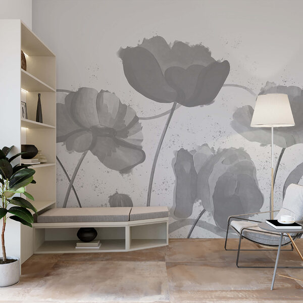Flores caprichosas en tonos suaves