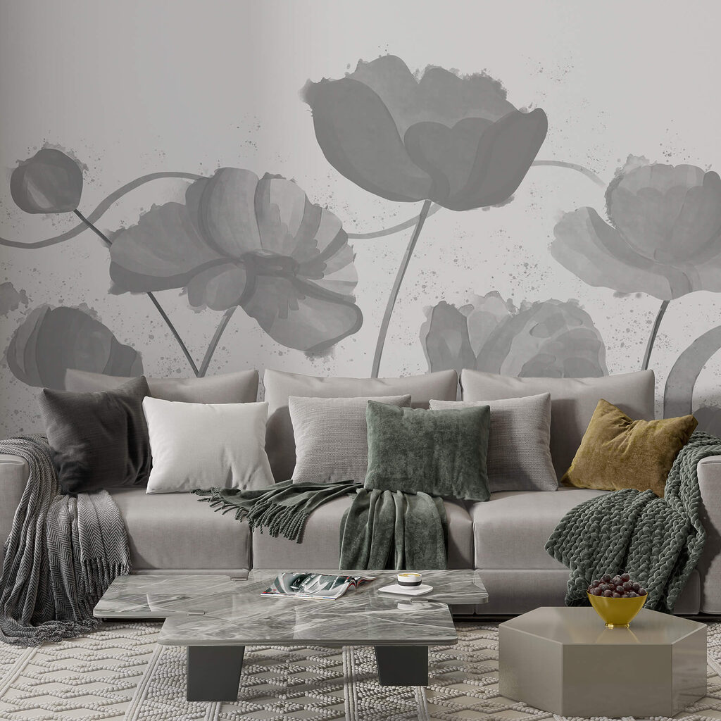 Flores caprichosas en tonos suaves